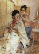 Anders Zorn Fronarna Salomon(The misses Salomon) Spain oil painting artist